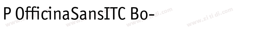 P OfficinaSansITC Bo字体转换